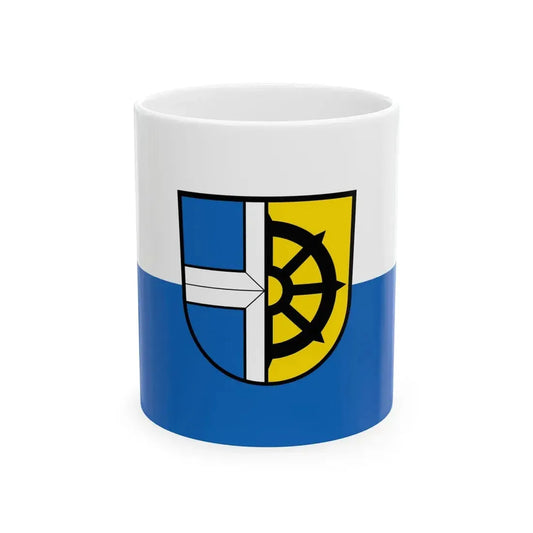 Flagge Oberhausen-Rheinhausen (Germany) White Coffee Mug 11oz - Go Mug Yourself