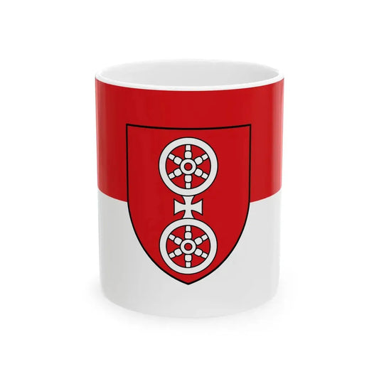 Flagge Oberlahnstein (Germany) White Coffee Mug 11oz - Go Mug Yourself