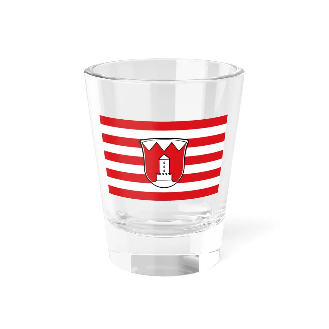 Flagge Obertshausen 1957 (Germany) Shot Glass 1.5oz 1.5oz - Go Mug Yourself