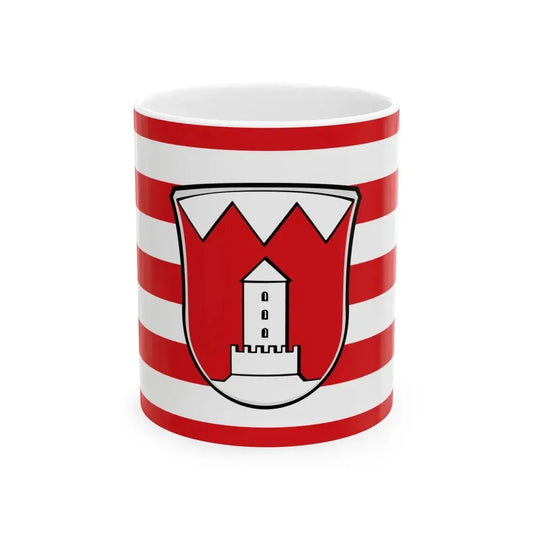 Flagge Obertshausen 1957 (Germany) White Coffee Mug 11oz - Go Mug Yourself