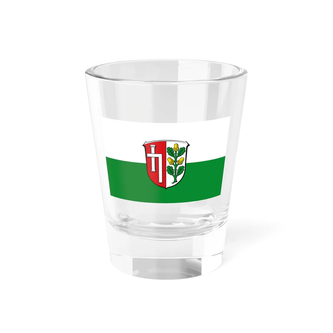 Flagge Offenthal (Germany) Shot Glass 1.5oz 1.5oz - Go Mug Yourself