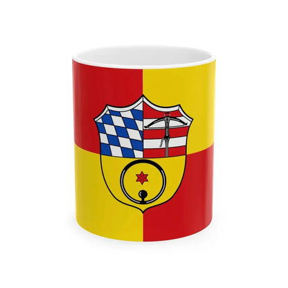 Flagge Ottersheim bei Landau (Germany) White Coffee Mug 11oz - Go Mug Yourself