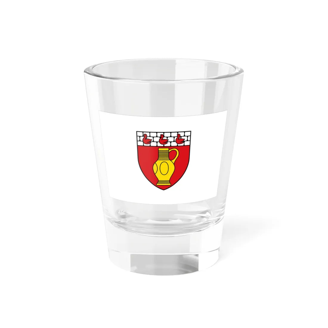 Flagge Raeren (Belgium) Shot Glass 1.5oz 1.5oz - Go Mug Yourself