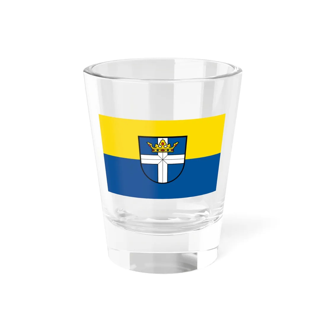 Flagge Rheinstetten (Germany) Shot Glass 1.5oz 1.5oz - Go Mug Yourself