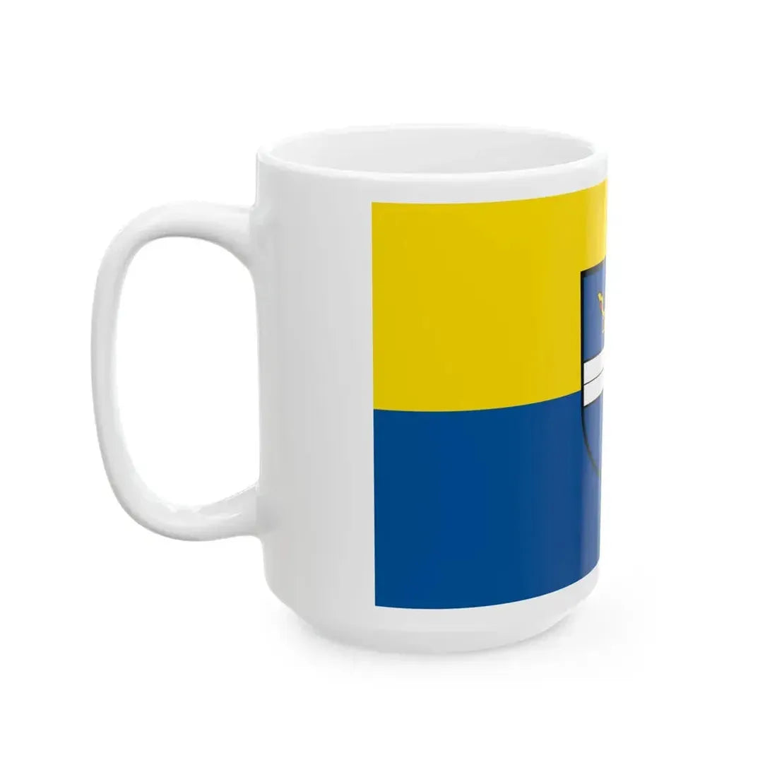 Flagge Rheinstetten (Germany) White Coffee Mug - Go Mug Yourself