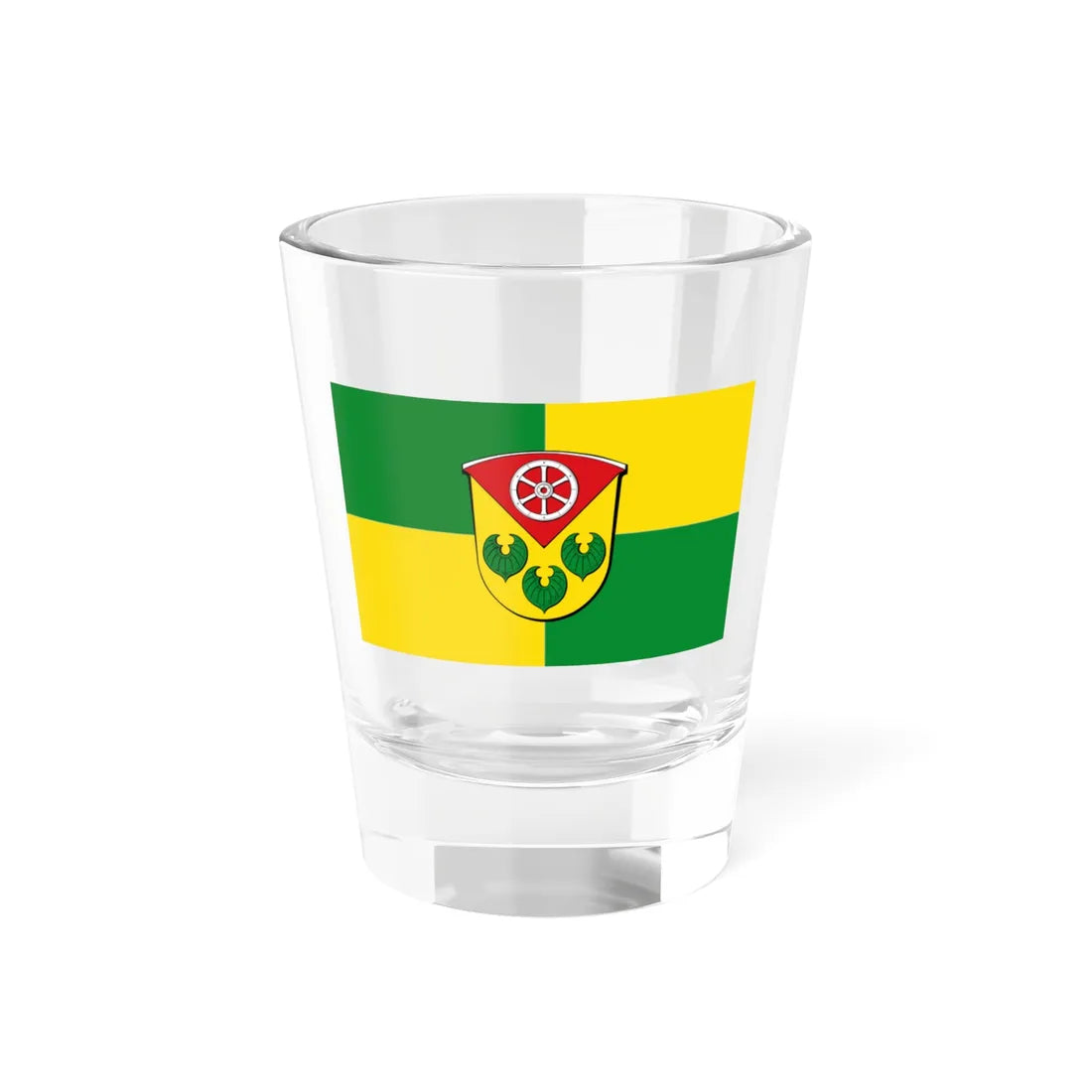 Flagge Rodau Bergstrasse (Germany) Shot Glass 1.5oz 1.5oz - Go Mug Yourself
