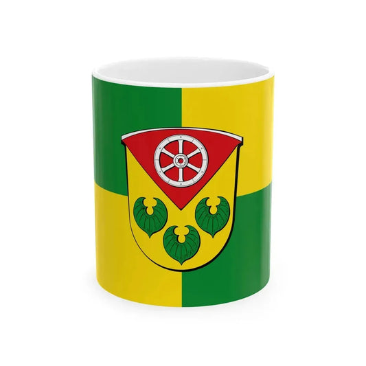 Flagge Rodau Bergstrasse (Germany) White Coffee Mug 11oz - Go Mug Yourself
