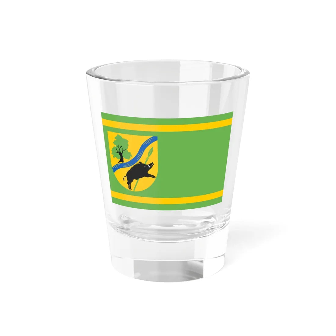 Flagge Schretstaken (Germany) Shot Glass 1.5oz 1.5oz - Go Mug Yourself