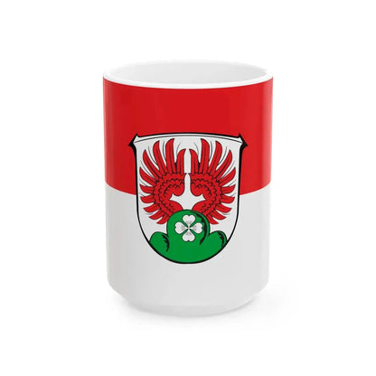 Flagge Silberg Dautphetal (Germany) White Coffee Mug 15oz - Go Mug Yourself