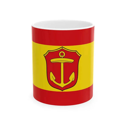 Flagge Stadt Ludwigshafen am Rhein (Germany) White Coffee Mug 11oz - Go Mug Yourself