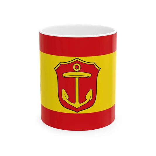 Flagge Stadt Ludwigshafen am Rhein (Germany) White Coffee Mug 11oz - Go Mug Yourself