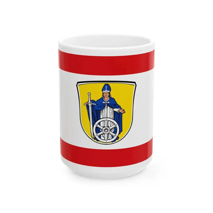 Flagge Steinheim Main (Germany) White Coffee Mug 15oz - Go Mug Yourself