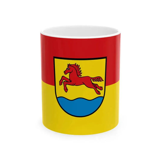 Flagge Stutensee (Germany) White Coffee Mug 11oz - Go Mug Yourself