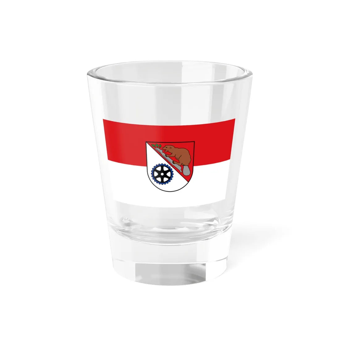 Flagge Stuttgart-Feuerbach (Germany) Shot Glass 1.5oz 1.5oz - Go Mug Yourself