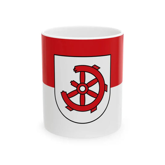 Flagge Stuttgart-Vaihingen Stadtteil (Germany) White Coffee Mug 11oz - Go Mug Yourself