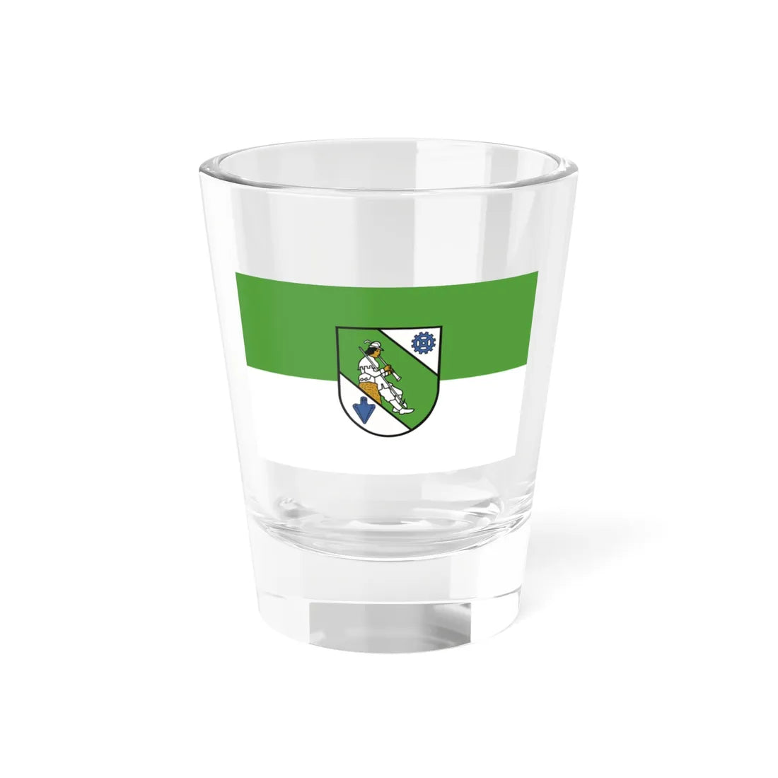 Flagge Stuttgart-Zuffenhausen (Germany) Shot Glass 1.5oz 1.5oz - Go Mug Yourself