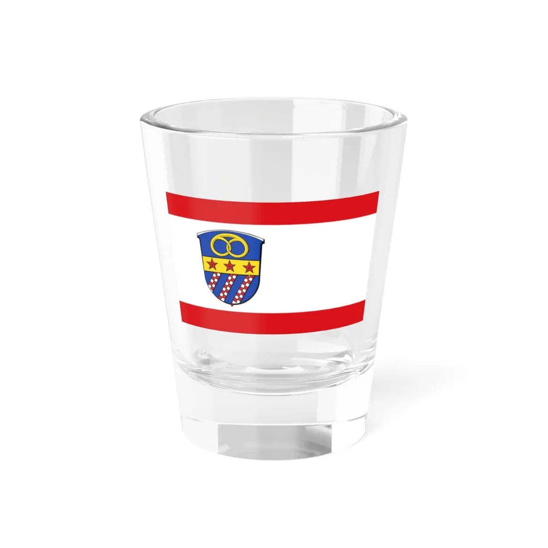 Flagge Traisa (Germany) Shot Glass 1.5oz 1.5oz - Go Mug Yourself