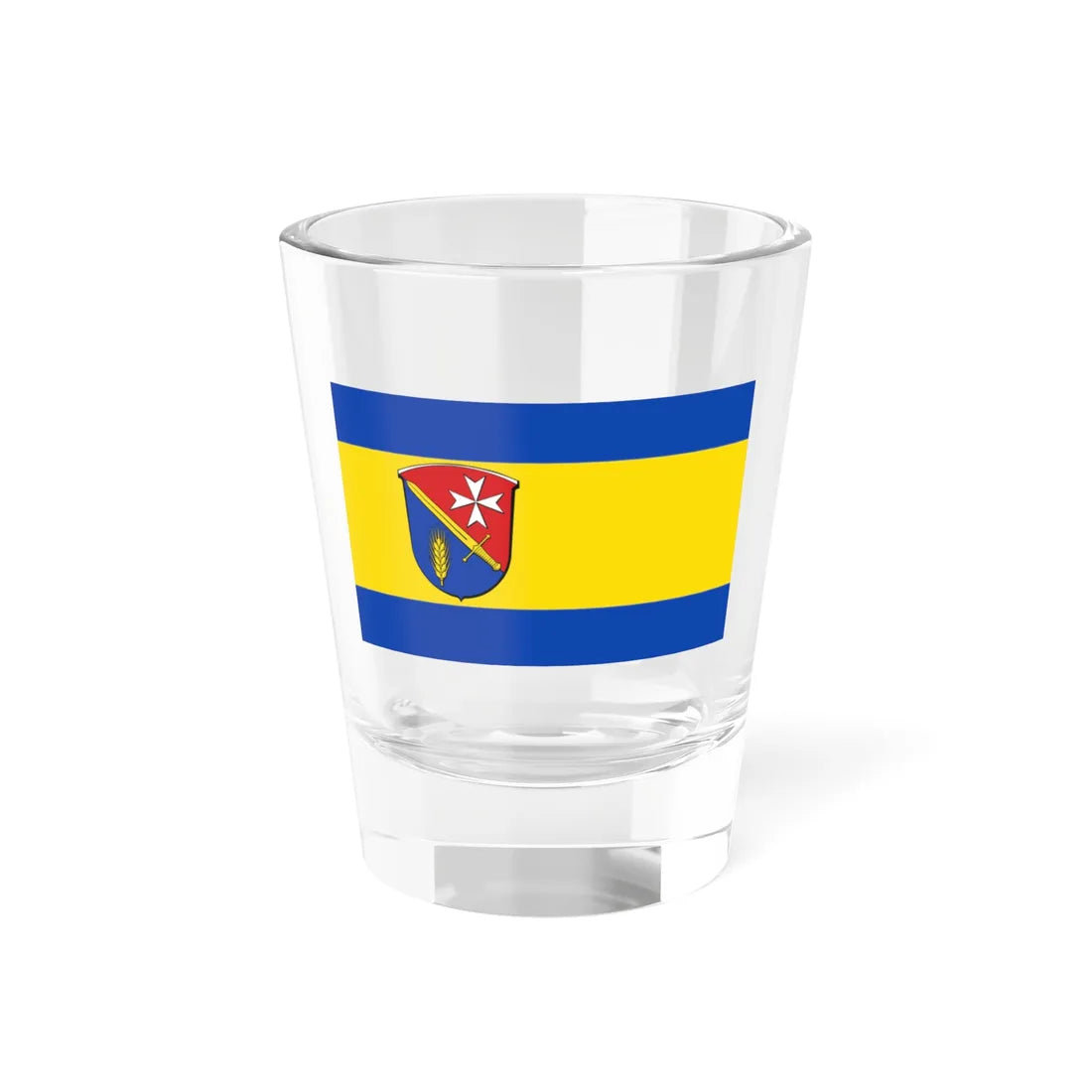 Flagge Udenhausen Grebenau (Germany) Shot Glass 1.5oz 1.5oz - Go Mug Yourself