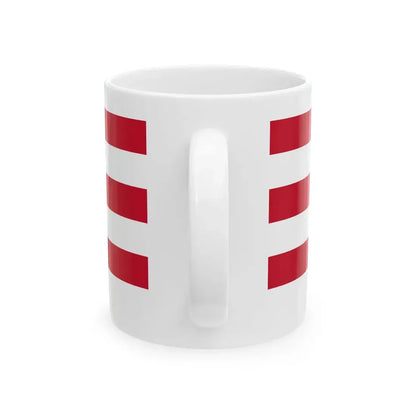 Flagge von Klosterneuburg (Austria) White Coffee Mug - Go Mug Yourself