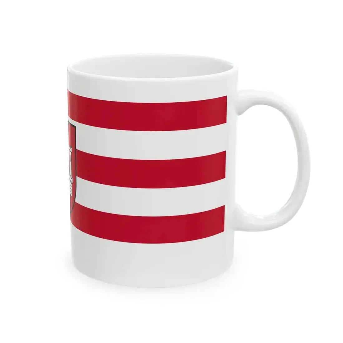 Flagge von Klosterneuburg (Austria) White Coffee Mug - Go Mug Yourself