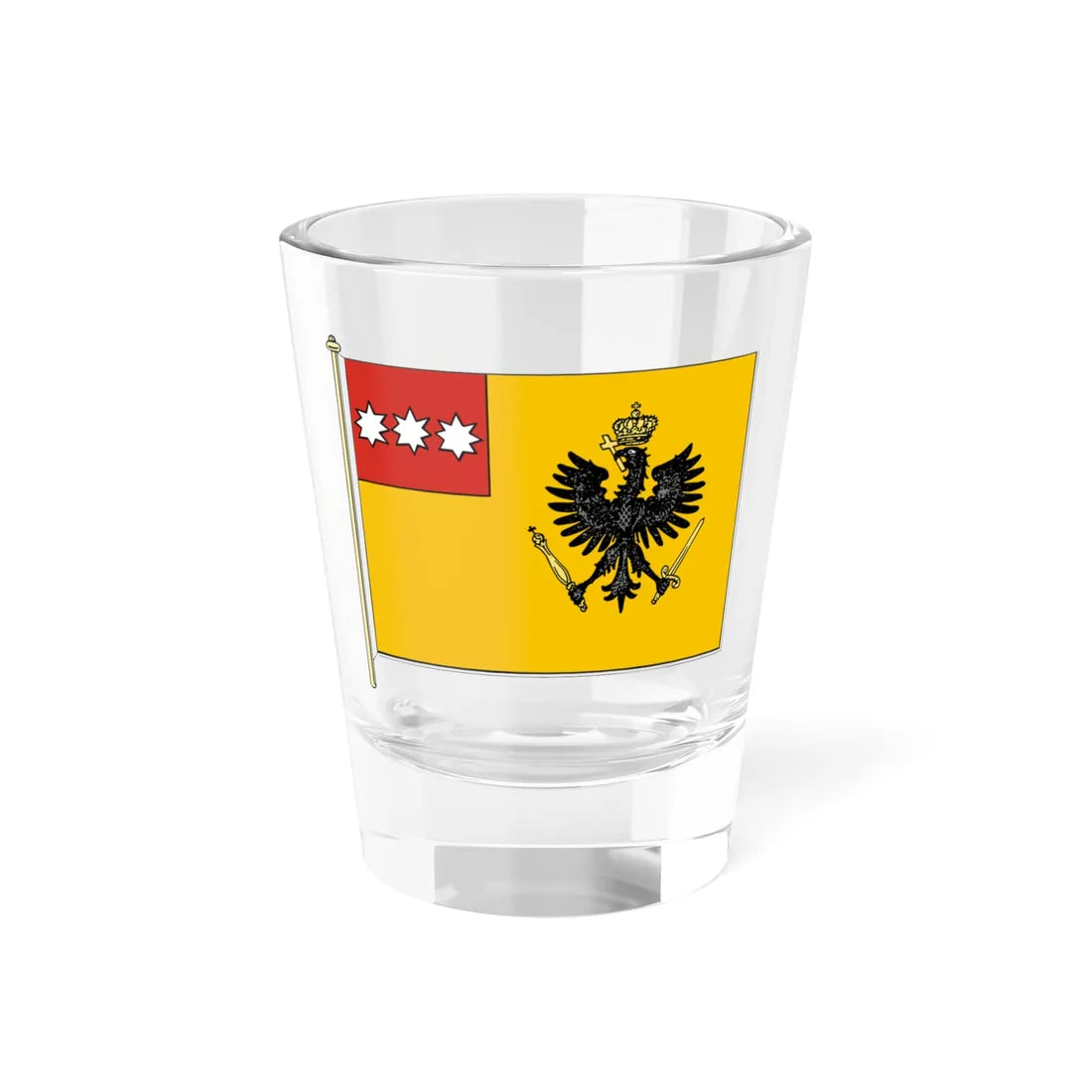 Flagge von Walachischen 1858 (Oman) Shot Glass 1.5oz 1.5oz - Go Mug Yourself