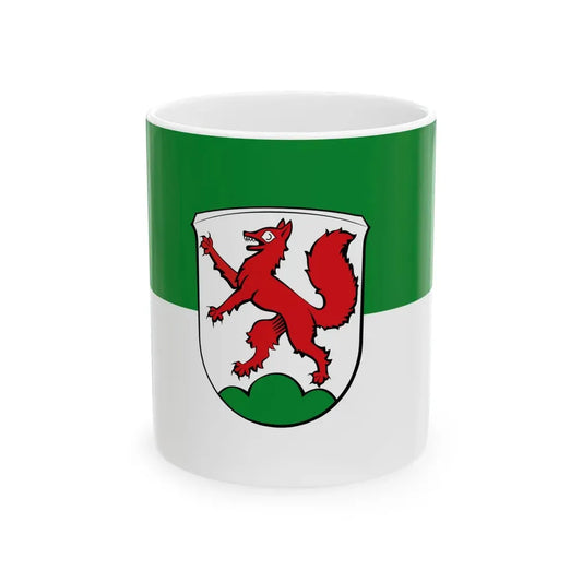 Flagge Wallau Lahn (Germany) White Coffee Mug 11oz - Go Mug Yourself