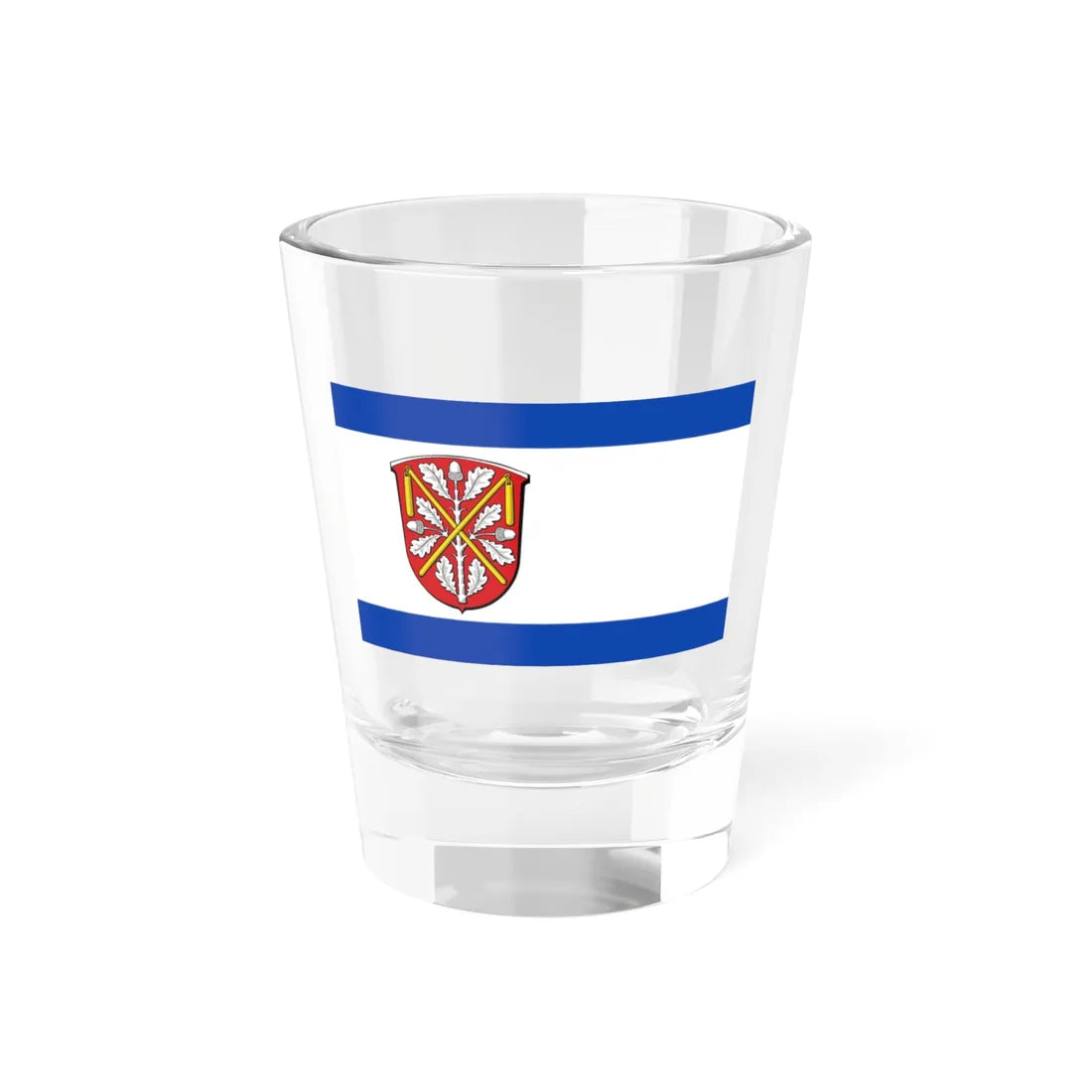 Flagge Walldorf Hessen (Germany) Shot Glass 1.5oz 1.5oz - Go Mug Yourself
