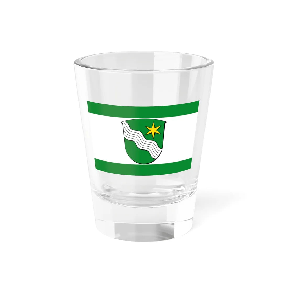 Flagge Wartenberg Hessen (Germany) Shot Glass 1.5oz 1.5oz - Go Mug Yourself