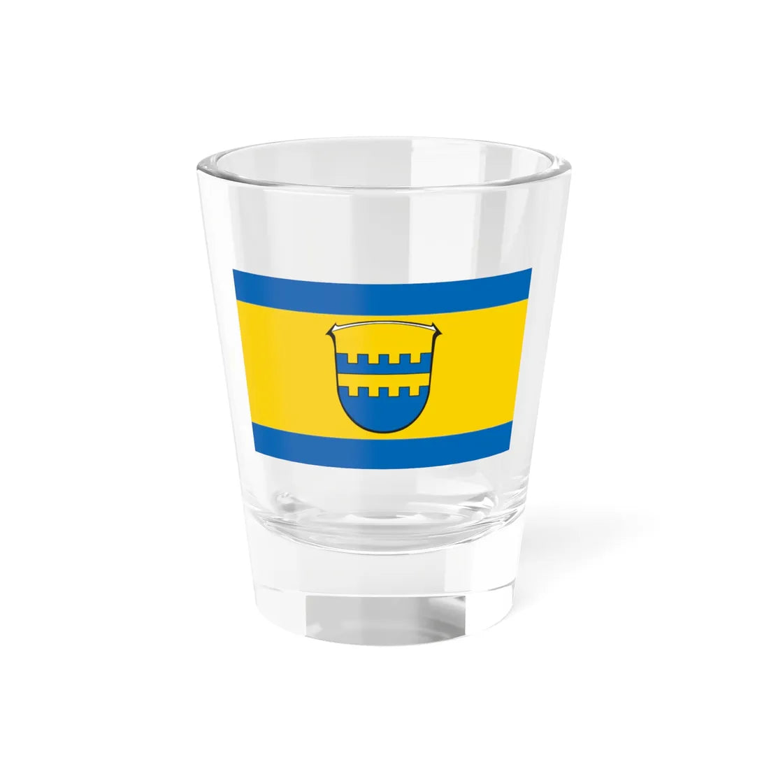 Flagge Wehrda Marburg (Germany) Shot Glass 1.5oz 1.5oz - Go Mug Yourself