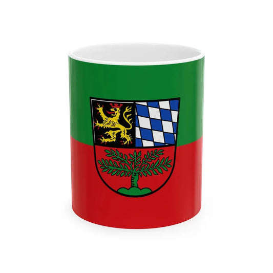 Flagge Weiden in der Oberpfalz (Germany) White Coffee Mug 11oz - Go Mug Yourself