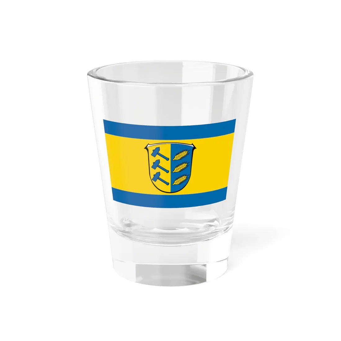 Flagge Weidenhausen (Germany) Shot Glass 1.5oz 1.5oz - Go Mug Yourself