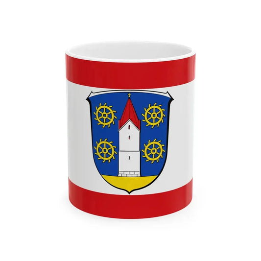 Flagge Weiskirchen Rodgau (Germany) White Coffee Mug 11oz - Go Mug Yourself