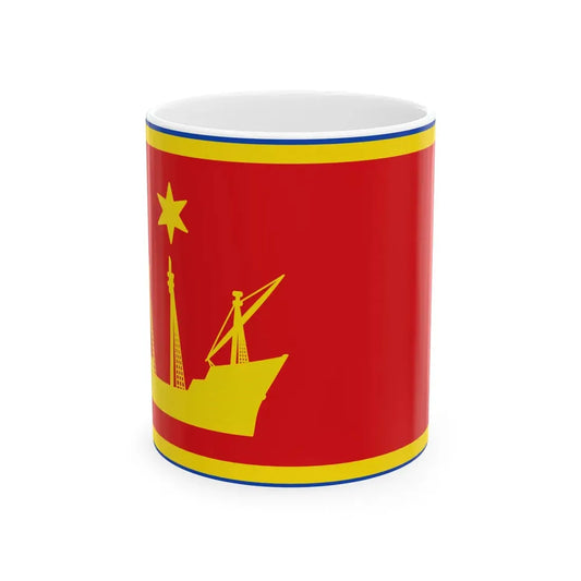 Flagge Wyk auf Foehr (Germany) White Coffee Mug 11oz - Go Mug Yourself