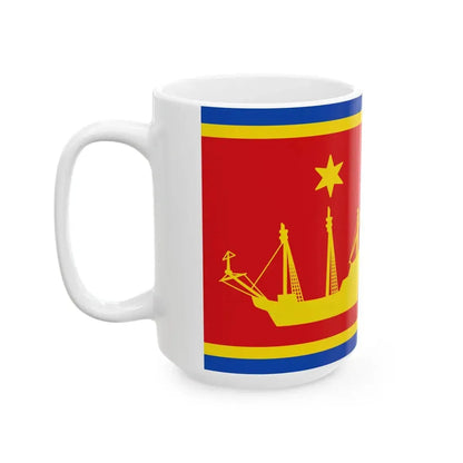 Flagge Wyk auf Foehr (Germany) White Coffee Mug - Go Mug Yourself