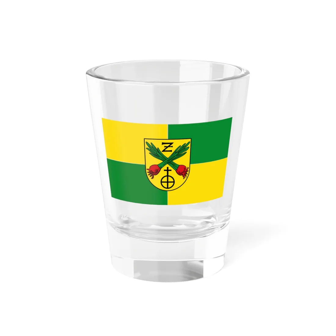 Flagge Zeiskam (Germany) Shot Glass 1.5oz 1.5oz - Go Mug Yourself