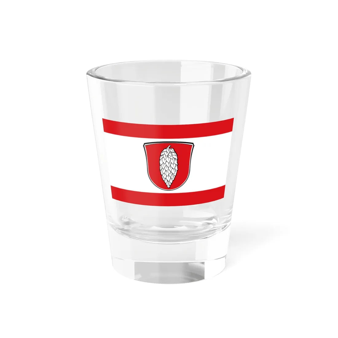 Flagge Zellhausen (Germany) Shot Glass 1.5oz 1.5oz - Go Mug Yourself