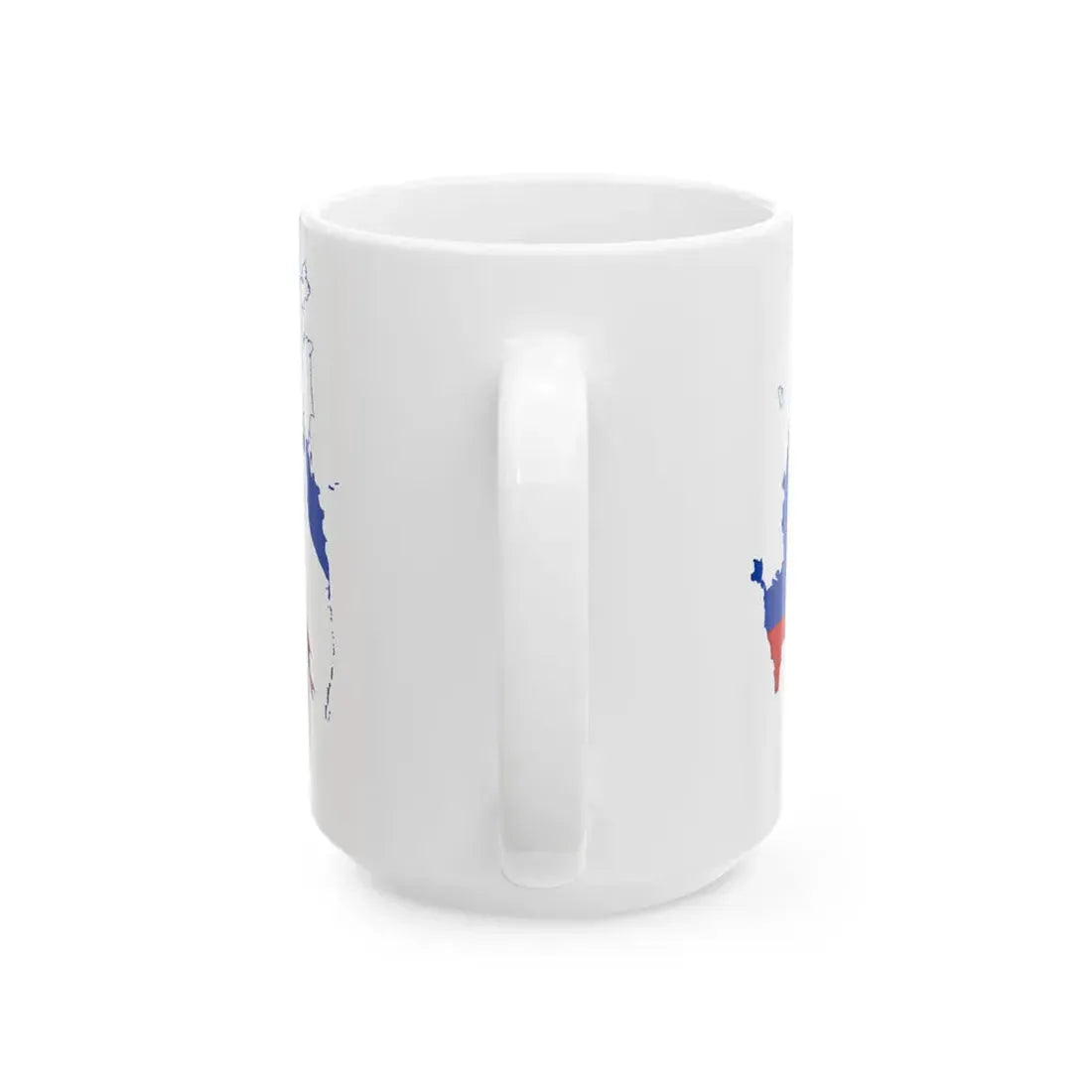 Flagged map of Russia 2014-2022 (Russia) White Coffee Mug - Go Mug Yourself