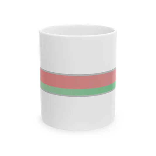 FlagRibbon Belarus Shrt (Belarus) White Coffee Mug 11oz - Go Mug Yourself