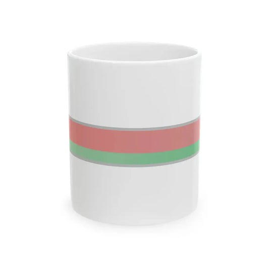 FlagRibbon Belarus Shrt (Belarus) White Coffee Mug 11oz - Go Mug Yourself