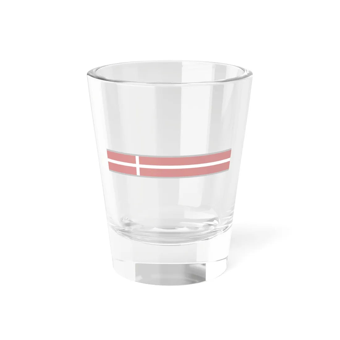 FlagRibbon Denmark Sup Shrt (Denmark) Shot Glass 1.5oz 1.5oz - Go Mug Yourself