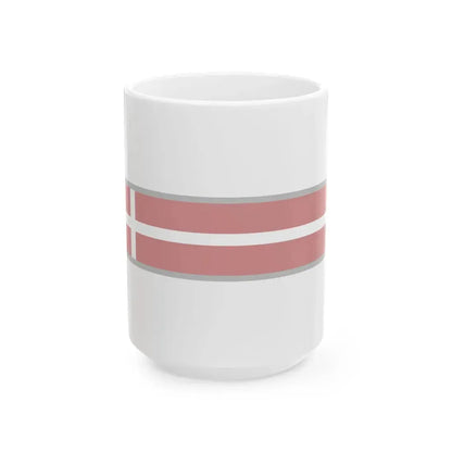 FlagRibbon Denmark Sup Shrt (Denmark) White Coffee Mug 15oz - Go Mug Yourself