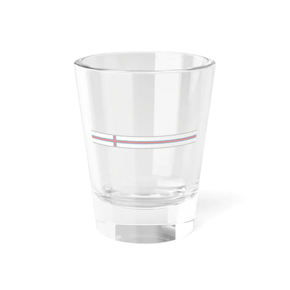 FlagRibbon Faroe Shrt Shot Glass 1.5oz 1.5oz - Go Mug Yourself
