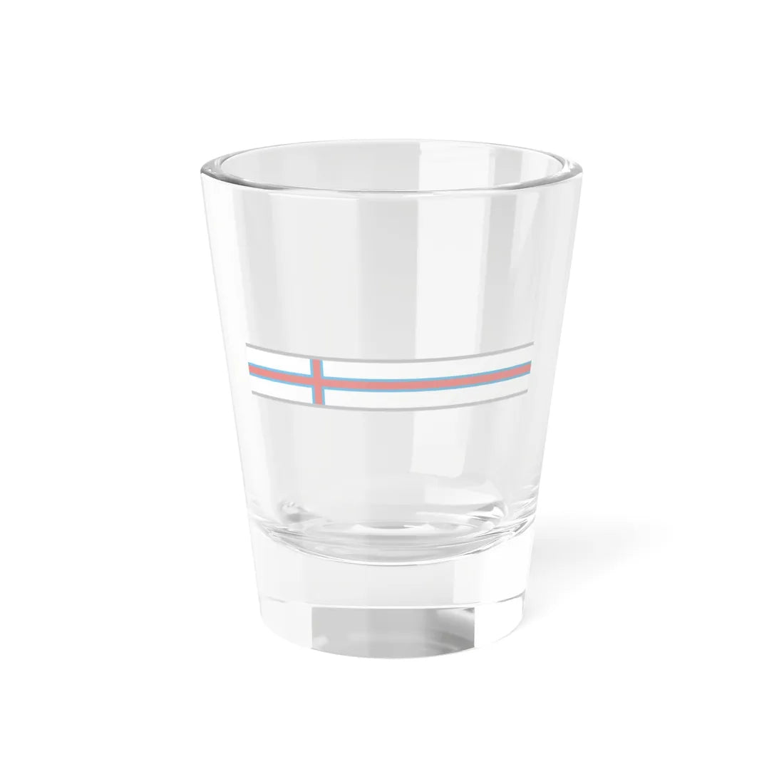 FlagRibbon Faroe Sup Shrt Shot Glass 1.5oz 1.5oz - Go Mug Yourself