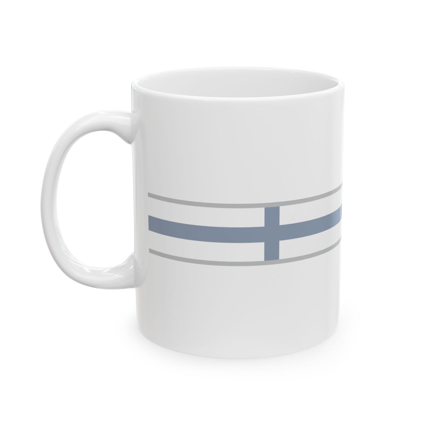 FlagRibbon Finland Shrt (Finland) White Coffee Mug-Go Mug Yourself