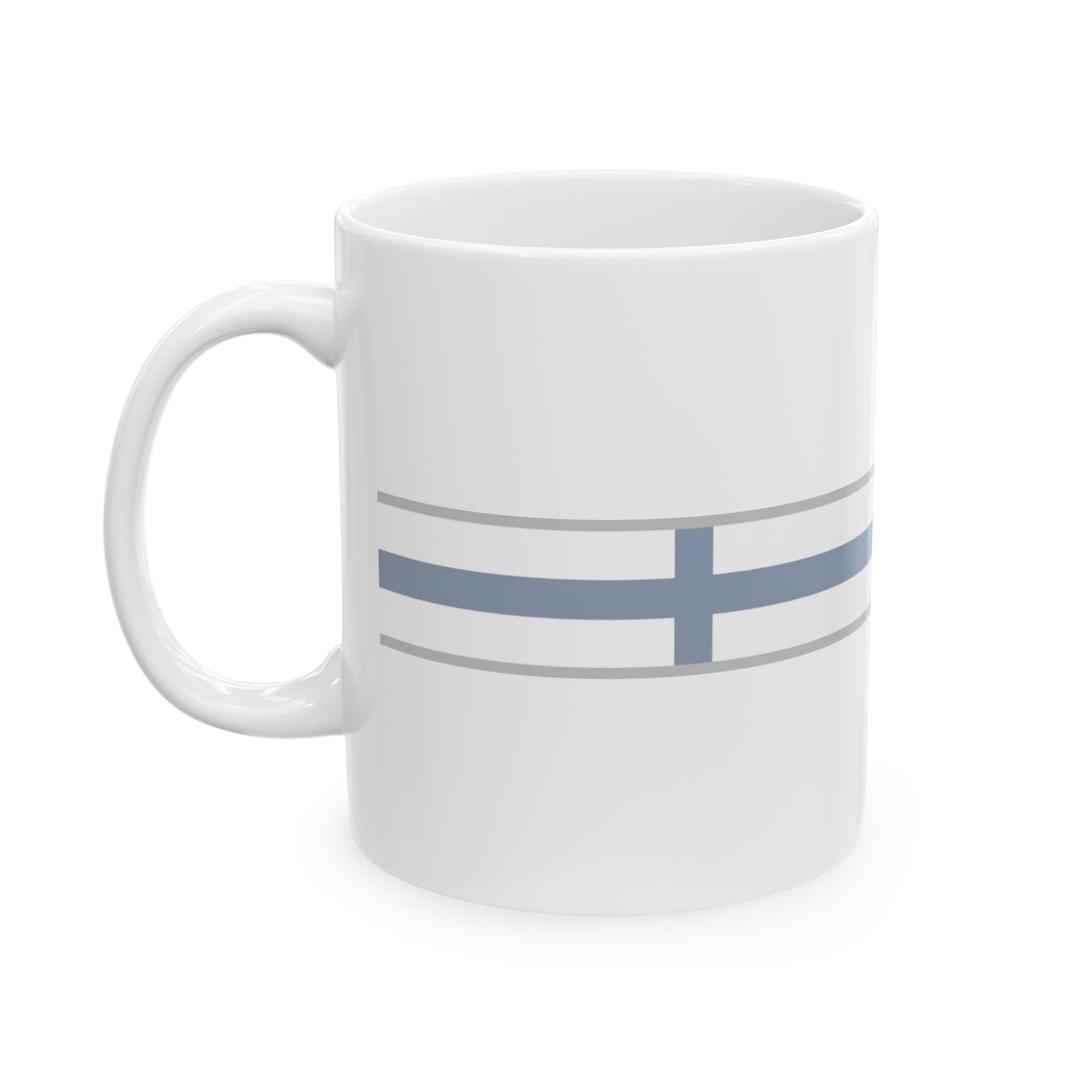 FlagRibbon Finland Shrt (Finland) White Coffee Mug-Go Mug Yourself