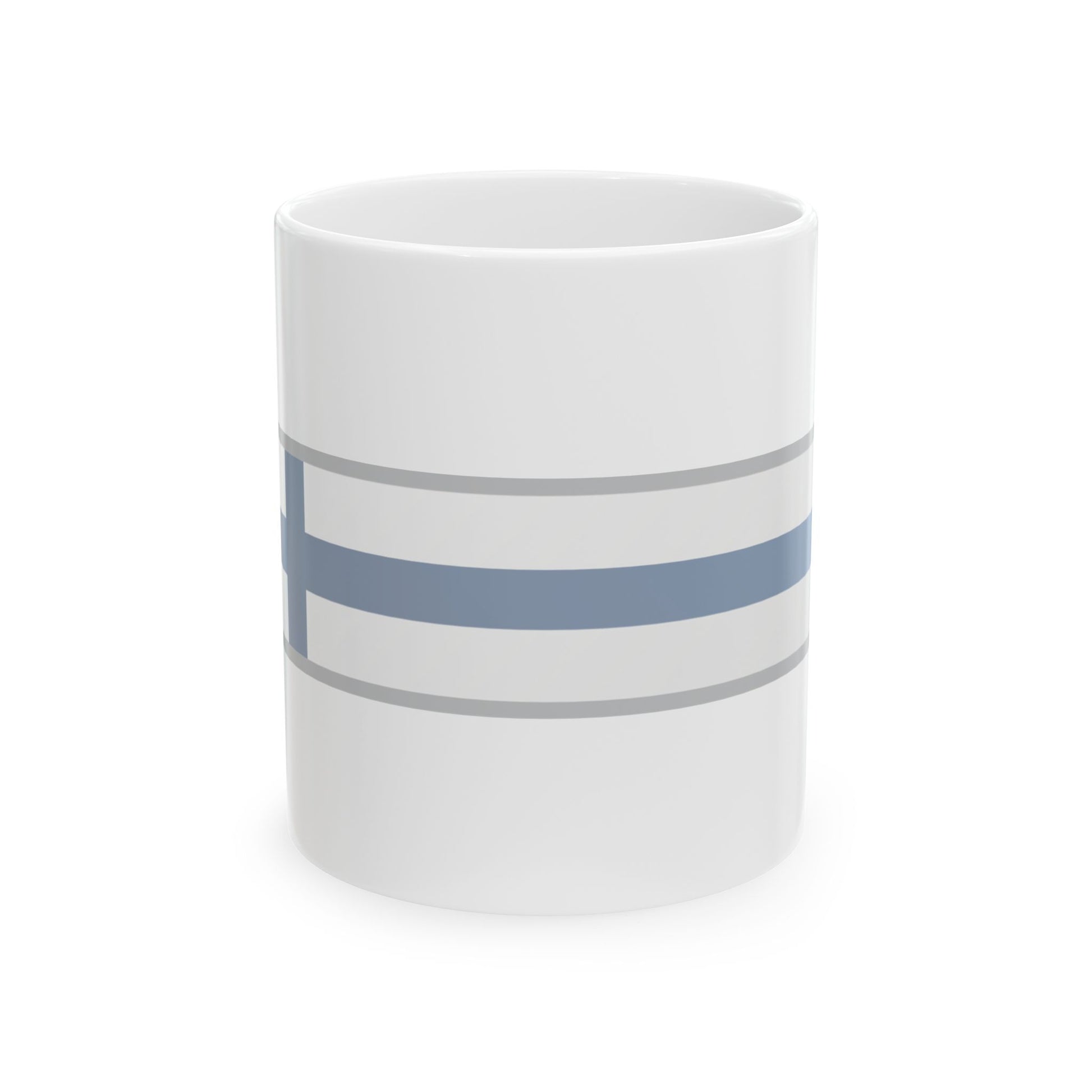 FlagRibbon Finland Sup Shrt (Finland) White Coffee Mug-11oz-Go Mug Yourself