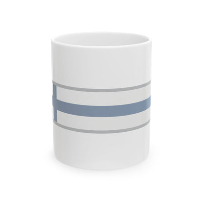 FlagRibbon Finland Sup Shrt (Finland) White Coffee Mug-11oz-Go Mug Yourself