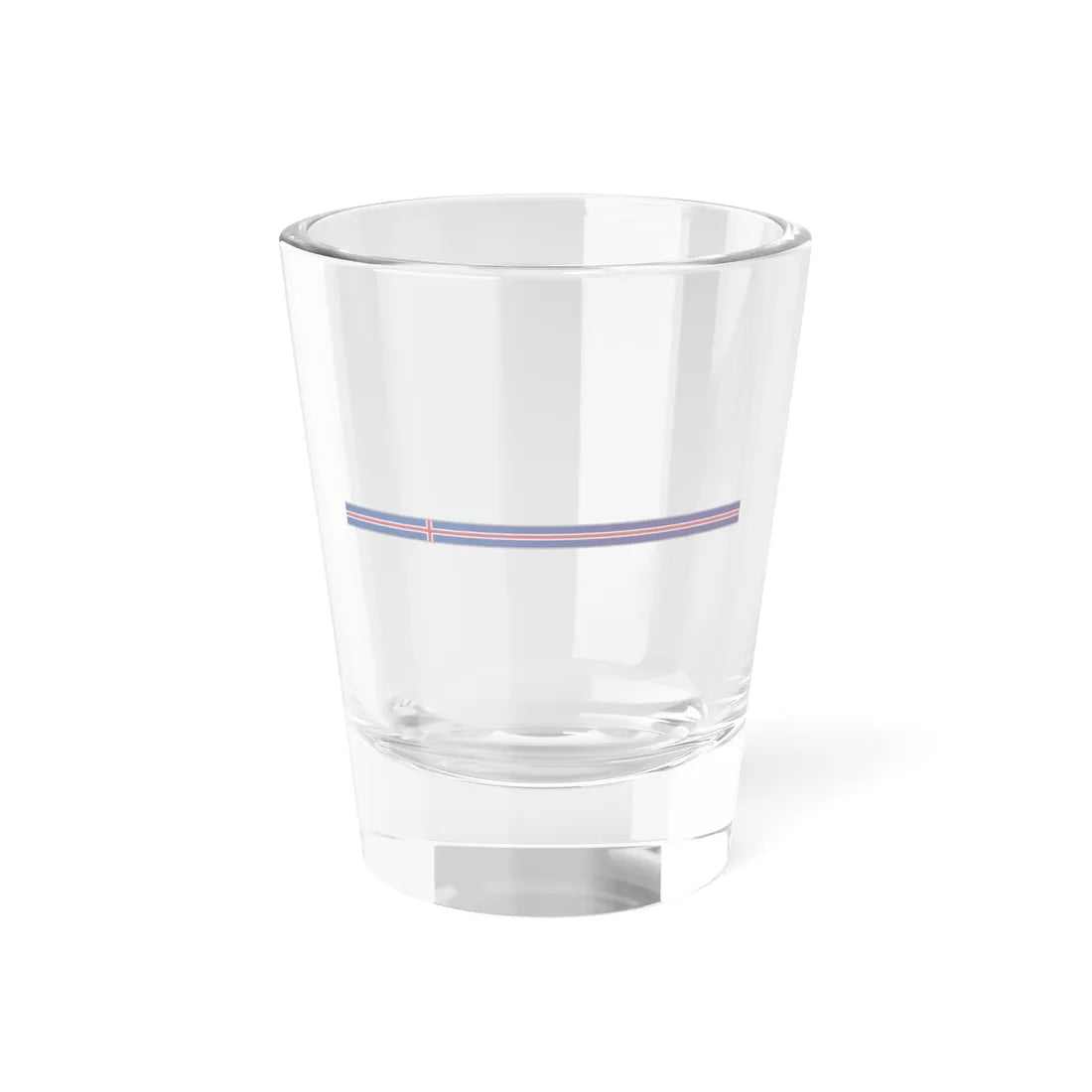FlagRibbon Iceland (Iceland) Shot Glass 1.5oz 1.5oz - Go Mug Yourself