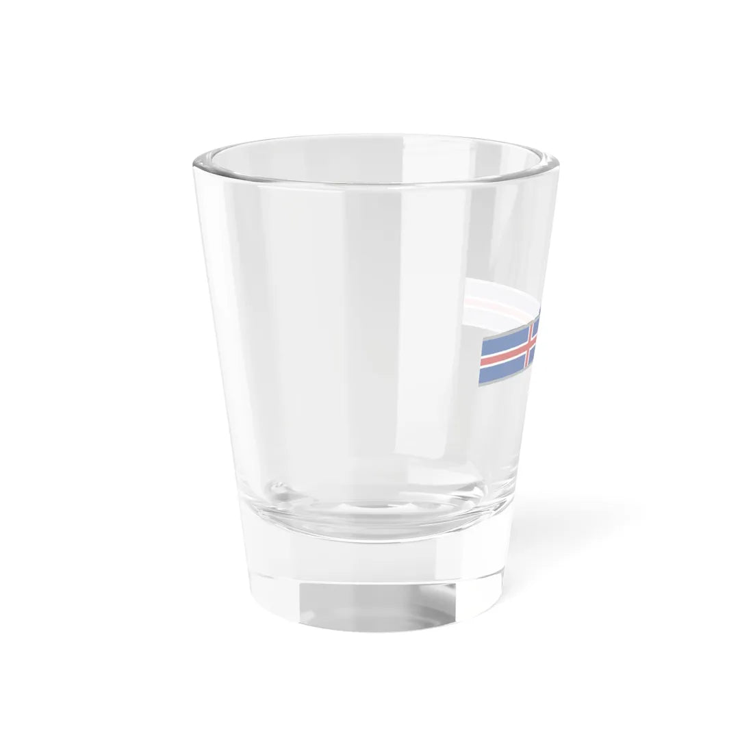 FlagRibbon Iceland Sup Shrt (Iceland) Shot Glass 1.5oz - Go Mug Yourself