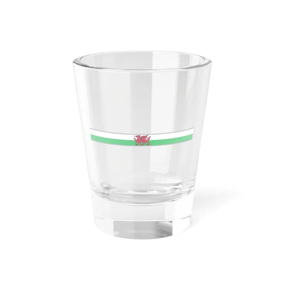 FlagRibbon Shrt Wales (United Kingdom) Shot Glass 1.5oz 1.5oz - Go Mug Yourself
